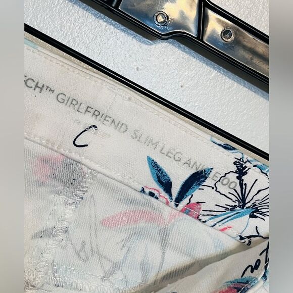 Chico’s So Slimming Girlfriend Ankle Jeans White Stretch Pants Size 00 (2/XS) - Picture 2 of 11